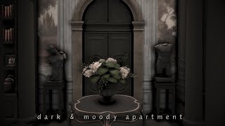 dark & moody apartment | The Sims 4 speed build | cc
