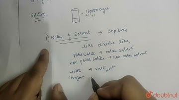 Solubility of a substance is its maximum amount that can be dissolved in a specified amount of s...