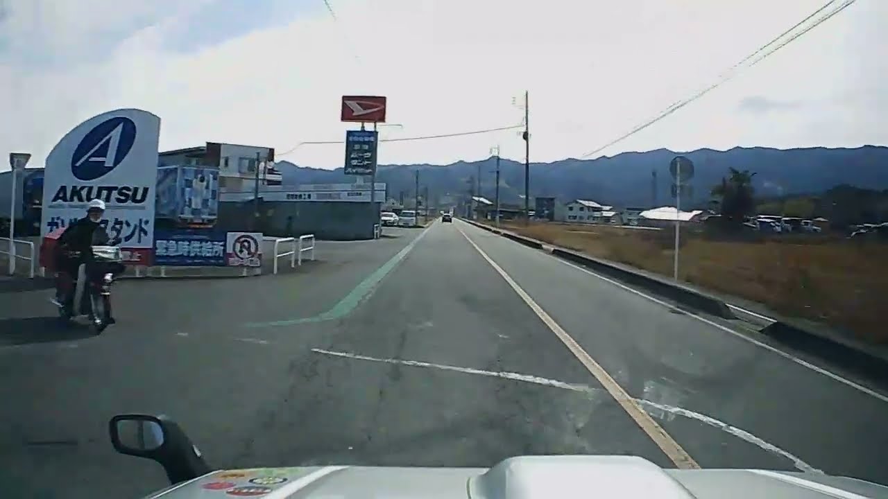 320.県道～青い雪山方面～農道～遠くにテーブルマウンテン～役所の帰り笑～。群馬帝国の日常劇場。中華激安ドラレコ。たまに米軍ラジオON。群馬の車窓から