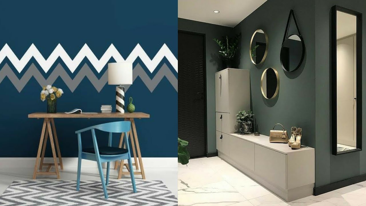 100 Wall paint ideas for modern home interior design 2020 - YouTube