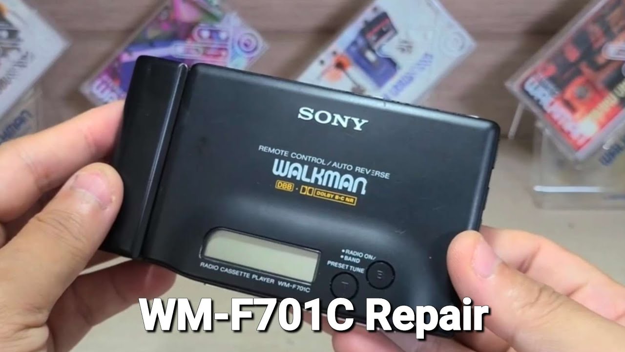 SONY カセット ウォークマン WM-F701C WALKMAN 動作未確認 Sony WM-F701C Repair Cassette Player Walkman - YouTube