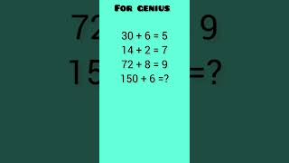 for genius # math question# math game #brain power screenshot 2