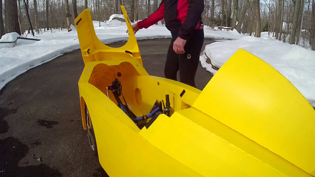 First Ride: Spearhead Coroplast Velomobile - YouTube