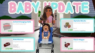 THE NEW BABY UPDATE IN BLOXBURG!! 0.9.0