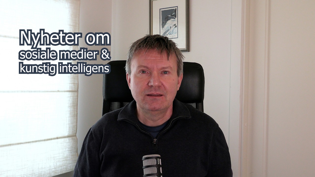 Nyheter om kunstig intelligens og sosiale medier uke 10