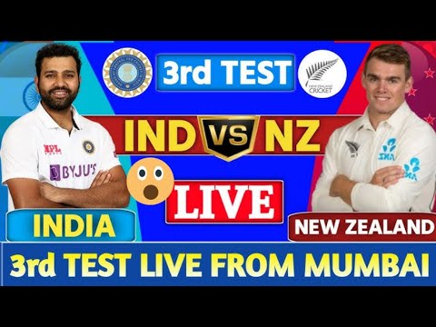 India versus New Zealand 3rd test live stream in mumbai/ ind vs nz ...