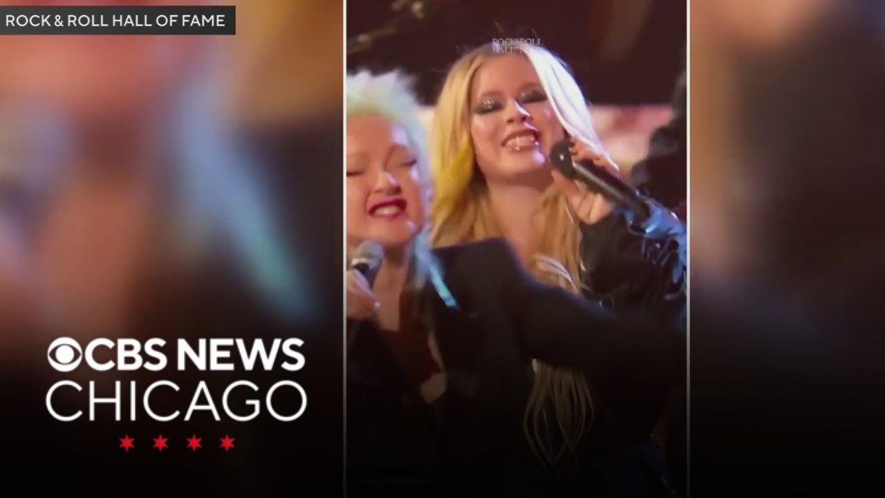 Cyndi Lauper, Avril Lavigne share stage at Rock and Roll Hall of Fame induction ceremony
