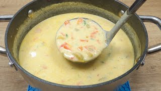 The most delicious soup I've ever eaten. Norwegian cream soup. You will love it