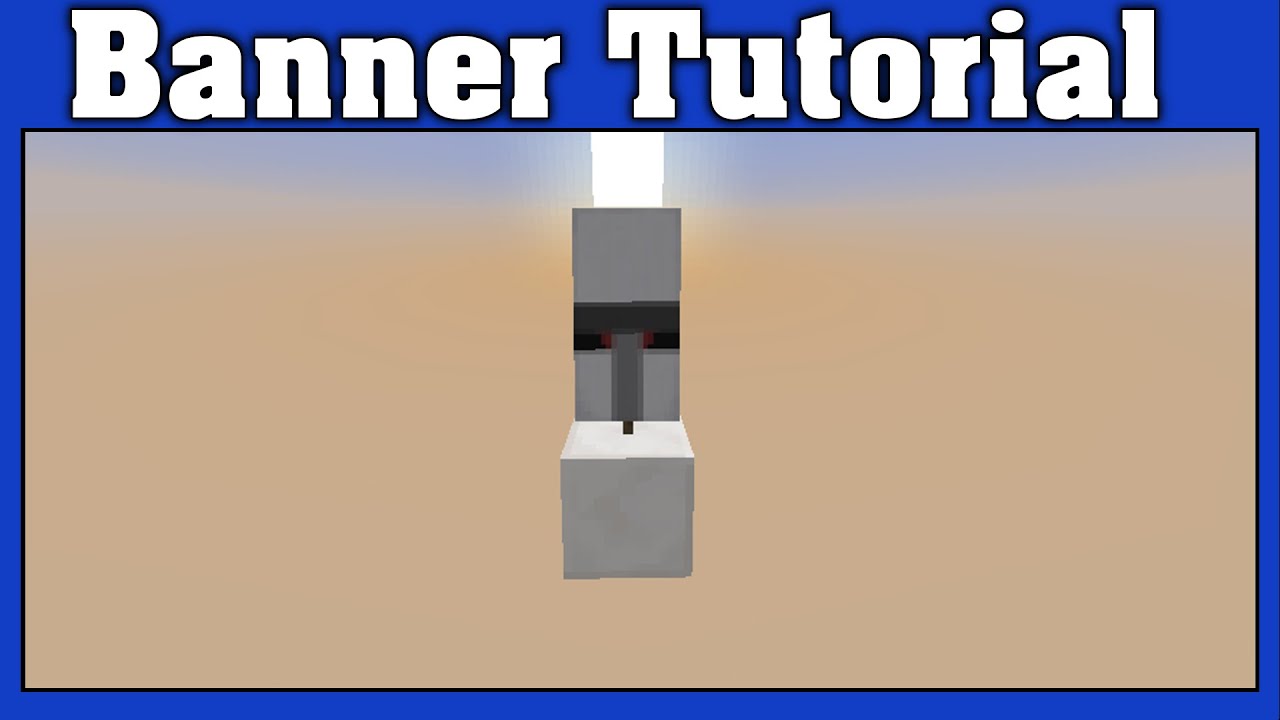Minecraft Iron Golem Banner Tutorial - YouTube