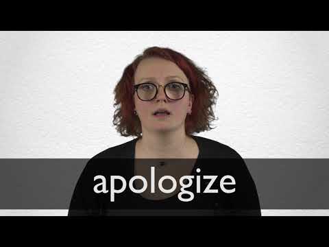 How to pronounce APOLOGIZE in British English