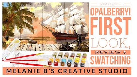 INTRODUCING OPALBERRY WOODEN PAINT BY NUMBER PBN Unboxing, Review, Swatching of This UNIQUE PBN