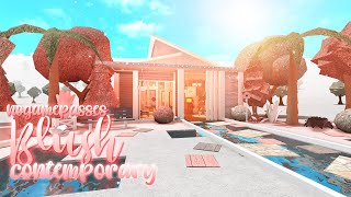 Blush Contemporary Modern House | No Gamepasses | 37k | Roblox | Bloxburg | Speedbuild