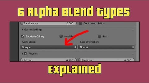 6 BGE Alpha Blend types explained