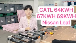 CATL battery 63KWH 67KWH 69KWH for Nissan Leaf car replacement