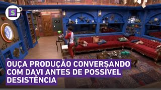 BBB 24: Vaza áudio da produção falando com Davi no confessionário ...