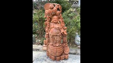 Tượng Phật Di Lặc Ngũ Phúc Gỗ Hương | Gỗ Đỉnh