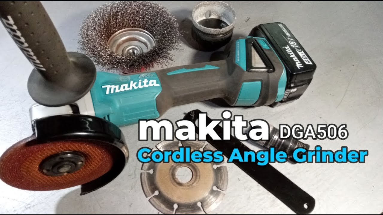 makita DGA506 (2022) 18V /Ø125mm /n8500min /M14 [ Cordless Angle Grinder ]  - YouTube