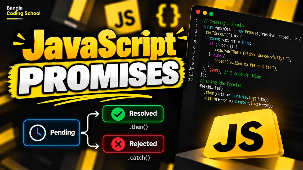 JavaScript Promises in Bangla | Javascript Tutorial for Beginners ...
