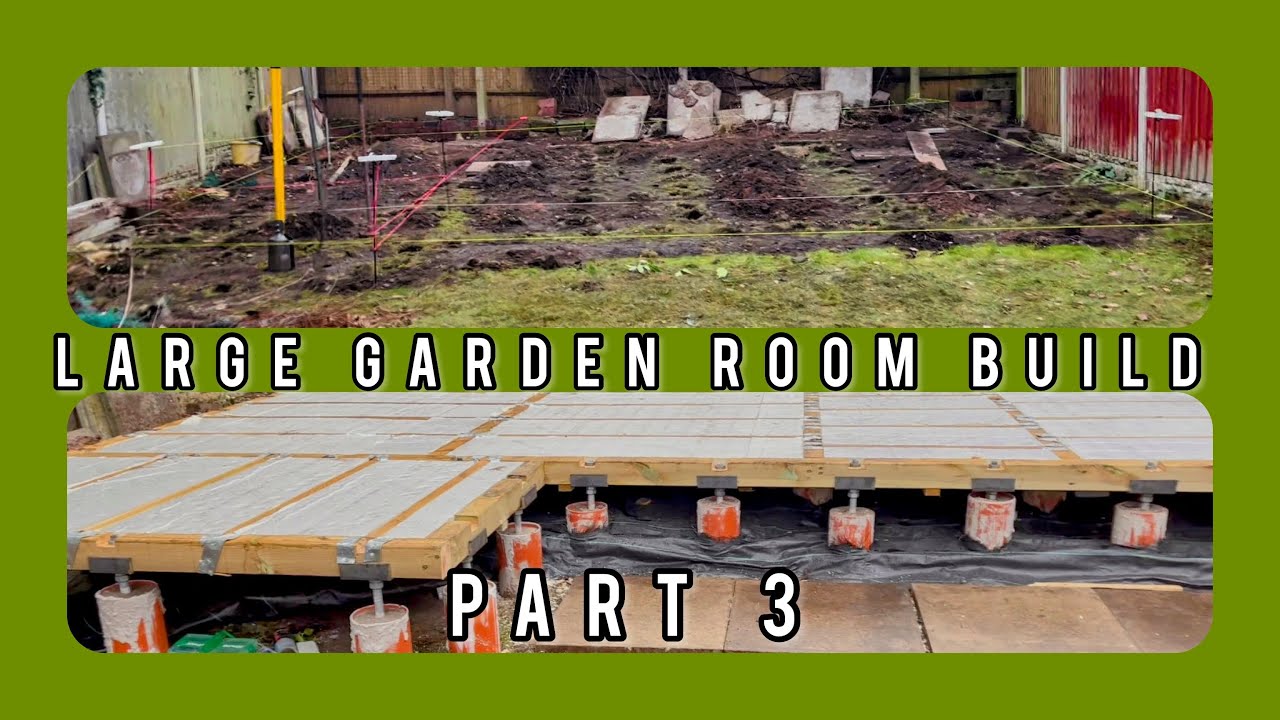 Garden Room Part 3 Floor structure is done completely insulated. Part