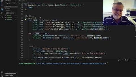 Linguagem Rust : Exemplo com Enum, Option, Match e If-Let