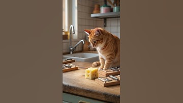 Shocking! 😱😱The cat sets a trap and waits in silence ！😱😱 #shorts #cat #trap #mouse #FunnyCat #cute