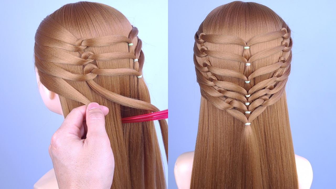 Top 2 Very Easy Unique Hairstyles_ Simple Daily Using Hairstyles_ New Stylish Hairstyle  ▶ 2