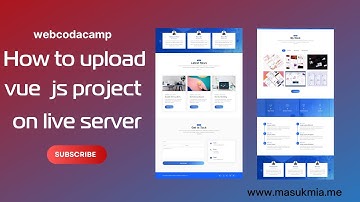 how to upload vue js project on live server