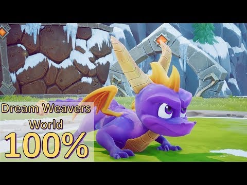 Spyro The Dragon Remastered | Dream Weavers Wolrd 100% Walkthrough