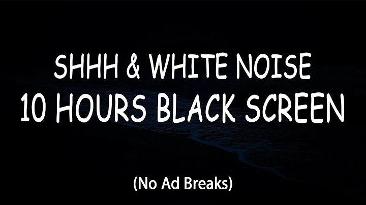 10 Hours of Gentle Shh & White Noise for Calming Colicky Babies 🌙 Relaxing Dark Screen Sleep Aid