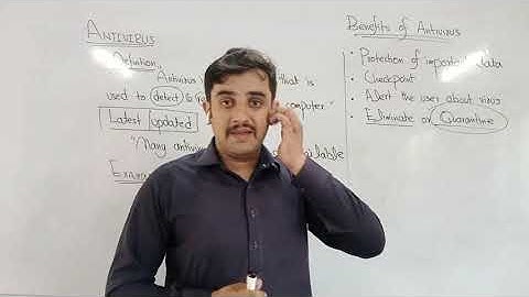 computer science 1st year ch#6 lec#19 topic antivirus & data security