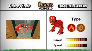 Roblox Doors Retro mode ALL Characters Book 🔥 (Power Comparison)