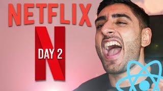 🔴 NETFLIX REACT.JS Challenge | Day 2 (Complete Frontend & API)