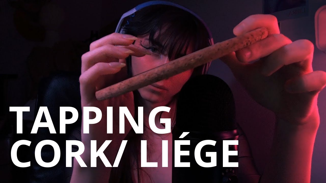 ASMR TAPPING ON CORK NAILS (taping sur liège, scratching) / Live Lauravage