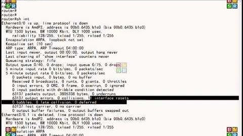 Cisco router show interface commands