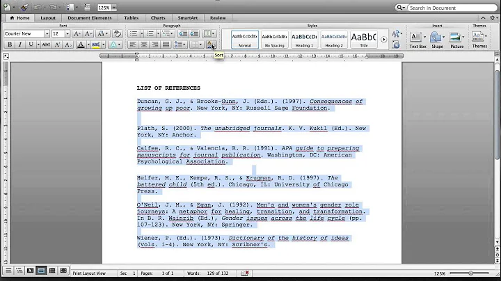 How to sort alphabetically your list of references in Microsoft Word II SARA MORA