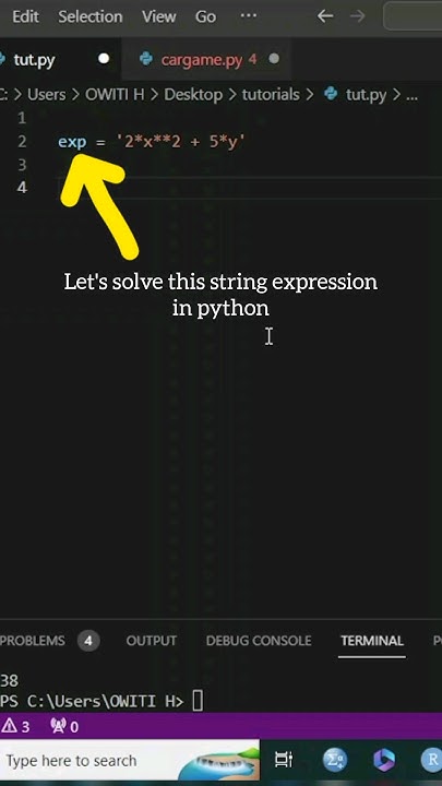 Solving String Expression in Python Using eval Function # ...