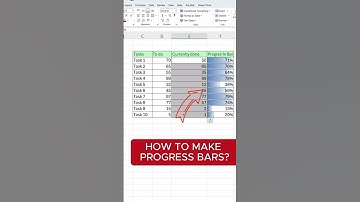 Master Excel: Build a Progress Bar That Updates All By Itself! | #music #rap #dataanalysis