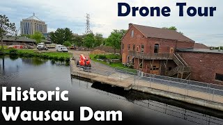 Drone Tour of Historic Dam Powerhouse in Wausau WI