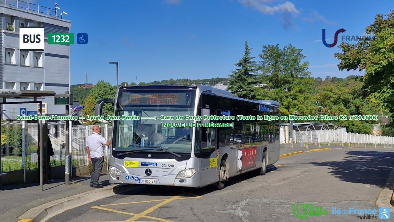 [Ligne 1232 Francilité Seine et Oise] Citaro C2 n°231598 – Lycée Jean Perrin à Cergy Préfecture