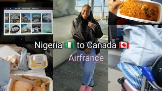 TRAVEL VLOG: Relocating to Canada🇨🇦 from Nigeria 🇳🇬 as a permanent resident| Air france| #travelvlog