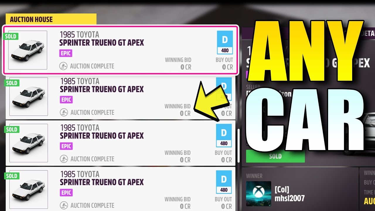 How to Unlock ANY CAR in Forza Horizon 5 - YouTube
