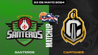 Santeros de Aguada vs. Capitanes de Arecibo - BSN2024