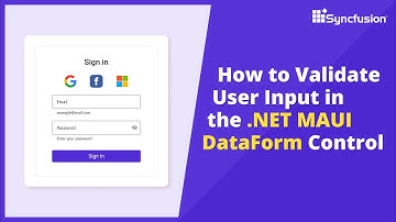 How to Validate User Input in the .NET MAUI Data Form