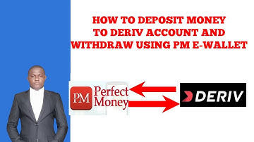 How to deposit on Deriv trading account and withdraw using perfect money e-wallet.(phone version)