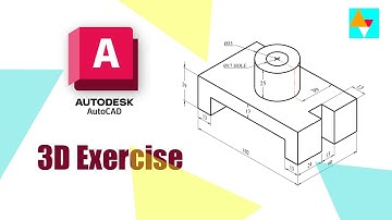 AutoCAD 3D modeling Exercise #3 using presspull command
