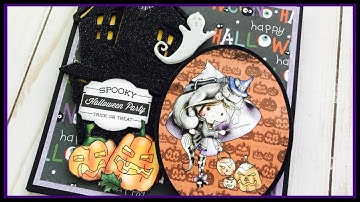 Halloween Easel Card | POLKADOODLES
