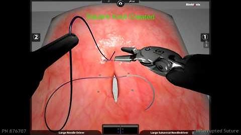 da Vinci Surgery - Skills Simulator - Interrupted Suture