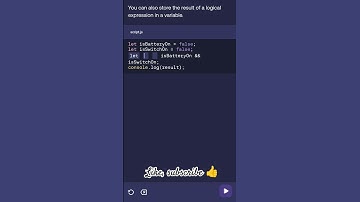Learn to store the result of an expression in a variable. #javascript#programming#coding #new#shorts