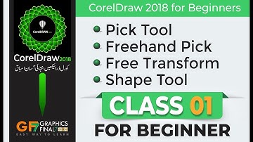 Pick Tool | Freehand pick | Free Transform | Shape Tool | Coreldraw 2018 Beginners Class #1 GF7