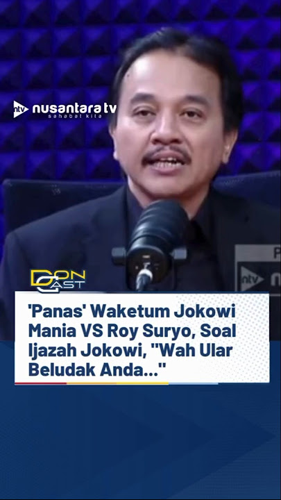 Debat Panas Jokowi Mania vs Roy Suryo soal Ijazah: Wah Ular Beludak Anda #roysuryo #ijazahjokowi